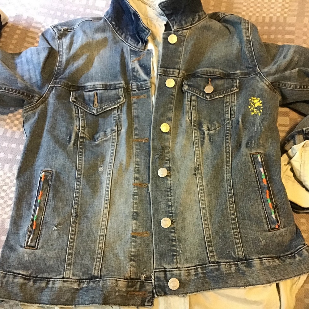 Distressed Denim Jacket